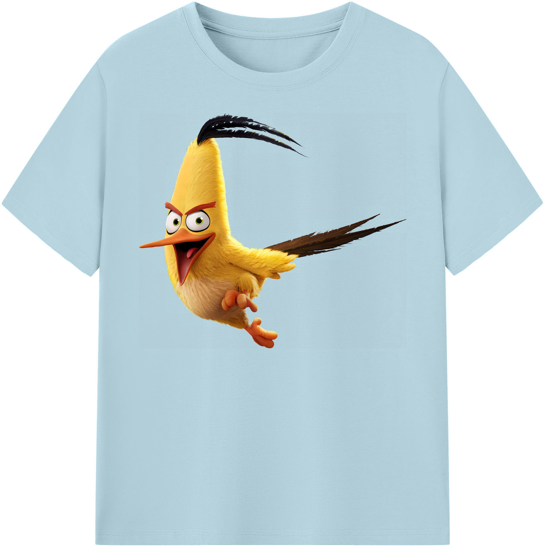 （画像用） Angry Birds アングリーバード 綿100％半袖Tシャツ（フロントプリント）